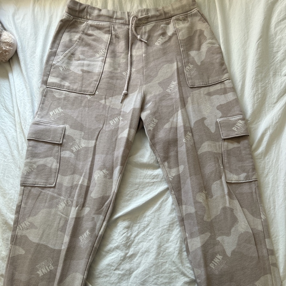 Victoria's Secret Beige Camouflage Cargo Pants
